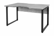 Письменный стол Hoff Форт-2 Лофт, 130х76х85 см, ателье светлый, черный