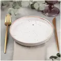 Тарелка с бортиками, диаметр 17,5 см, керамика, коллекция Пунто-Бьянка