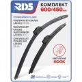 600 450 мм. Крепление Hook Крючок. Комплект бескаркасных щеток стеклоочистителя RD5 дворники на Chevrolet Cruze; Шевролет Круз ; Cruze Hatchback; Шевролет Круз Хэтчбэк ; Cruze SW; Шевролет Круз СВ