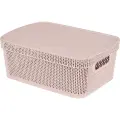 Корзина Keeplex Ajur с крышкой 11л, 38х14,3см, пластик, цвет в ассортименте