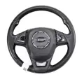 Руль Приора, Гранта, Калина 2, 2110, 2111, 2112 с европанелью Барс тюнинг спорт со вставками черный лак