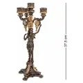 Канделябр в древнеримском стиле Veronese Девушка (bronze/gold) WS-689/ 2