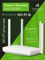 Роутер Xiaomi Router AX1500 RD 04, Wi-Fi, до 1500 мбит/с, 4 антенны, двухдиапазонный