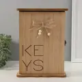 Ключница настенная KEYS с сердечком и бантом, дерево, 3x19x25.6 см