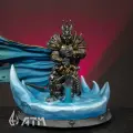 Артас Король Лич коллекционная металлическая фигурка Варкрафт в росписи / Arthas The Lich King World of WarCraft