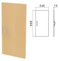 Дверь ЛДСП низкая Канц, 346х16х698 мм, цвет бук невский, ДК32.10