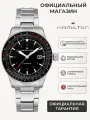 Наручные часы Hamilton Khaki Aviation, черный/серебристый/красный
