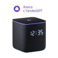 Колонка Яндекс Миди Zigbee-черная (с часами)