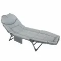 Складной шезлонг F-FG-HY-8008G (52530) 32x64x200см, макс. нагрузка 200кг, серый
