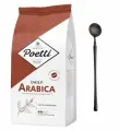 Кофе в зернах Poetti Arabica 1кг, 100% арабика + ложка