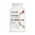 Витамин Д3 4000 МЕ К2 OstroVit Vitamin D3 4000 IU+ K2 100 таблеток