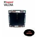 Двухклавишный выключатель Legrand Valena Black 770305 Черный 3 шт Франция