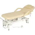 Стол массажный с электроприводом Med-Mos ММКМ-1 (SE2.21.10Д-04) с ножным пультом, светло-бежевый