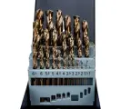 Набор спиральных сверл по металлу (25 шт, HSS Co, 1.0-13.0 мм) в металлическом кейсе Thorvik TDBS25K5 25 052899