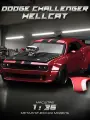 Масштабная металлическая модель авто Dodge Challenger SRT Hellcat 1:36 со сменным обвесом