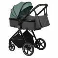 Коляска трансформер 3 в 1 для новорожденных Jovola Folk+ зеленый