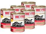 Влажный корм для собак зоогурман Мясное ассорти 350 г, (6 шт) Говядина отборная