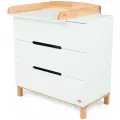 Комод пеленальный Rant INDY, 3 ящика, Cloud White, 84 см