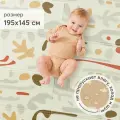 331902, Коврик игровой Soft Floor массажный, развивающий, рельефная поверхность, непромокаемый, абстрактные листья
