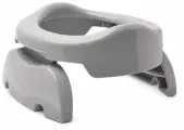 Горшок дорожный складной Potette Plus 2в1 + 3 одноразовых пакета, серый