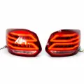 Фонари Лада Гранта, Гранта ФЛ лифтбек, диодные тюнинг в стиле АМГ Мерседес AMG задние, красные Granta, Granta FL