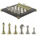 Шахматы турнирные Стаунтон 28х28 см из мрамора и металла 120760