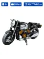 Конструктор Sembo Block 714537, Гоночный мотоцикл, черно-белый, 203 детали