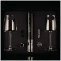 Подарочный набор сомелье iLUXE THE FULL Supreme Black, электрический штопор, хруст-ные бокалы, дизайнерская упаковка