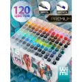 Маркеры для скетчинга WiMi, набор фломастеров для рисования 120 цветов