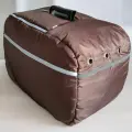 Зимний теплый чехол на пластиковую переноску собак, кошек, животных (60*41*40) , шоколадный
