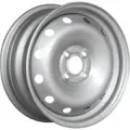 Стальной колесный диск ТЗСК Renault Logan 5.5x14/4x100 D60.1 ET43 Серебро