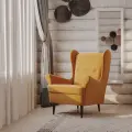 Кресло для отдыха ГУД лакк Вало, 82х98х101 см, желто-оранжевый