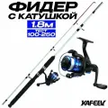 Спиннинг для рыбалки 1.8м штекерный с катушкой, тест 100-250 грамм