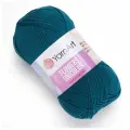 Пряжа YarnArt Flowers Unicolor петрольный (757), 55%хлопок/45%акрил, 200м, 50г, 5шт