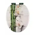 Сиденье для унитаза с микролифтом из МДФ Лилии