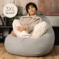 F78 Кресло мешок XXXL стандарт+ Светло-Серый 3XL Велюр