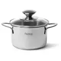 Кастрюля из нержавеющей стали 0,8 л BAMBINO с крышкой для индукционных плит
