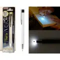 Японская шариковая ручка-фонарик Zebra LightWrite Alpha белая (P-BA96-W)