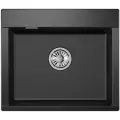 Мойка кухонная Granula Estetica ES-5804, кварцевая, черная