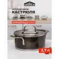 Кастрюля с крышкой 2,7 л. для индукционной плиты UNIFICO Uberto из высококачественной стали