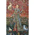 Гобелен, средневековый гобелен без рамы 125х70 см / У. Моррис Фауна