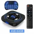 Transpeed Allwinner H618 Android 12 ТВ-приставка 32G 64G Поддержка 8K Видео 4K Четырехъядерный процессор Cortex A53 BT Voice Медиаплеер Телеприставка, 64keyborad, Британская