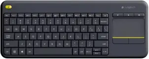 Беспроводная клавиатура Logitech K400 Plus черный, английская(ISO), 1 шт.
