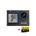 Экшн камера SJCam SJ6 Pro Dual Screen Black, с картой памяти 64 ГБ, с креплением, водонепроницаемая 4K Ultra HD