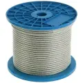 Трос стальной Tech-Krep DIN 3055 в ПВХ-оплетке (диаметр проволоки M2/3) (комплект из 100 м)