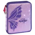 Пенал Бабочка с наполнением (пишущие принадлежности), 23 x 19 x 4 см Фиолетовый, Brunnen (Германия). АКЦИЯ! В подарок Подставка для книг и учебников !