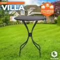 Стол садовый металлический TetChair Villa, круглый, стальной сплав, черный
