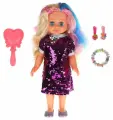 Кукла озвученная АБВГДЕЙКА песня Анна 40см с цветными прядями Y40D-ANNA-UNC-21