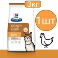 Корм сухой Hill's k/d , для кошек , при заболевании почек , со вкусом курицы (1шт по 3кг)