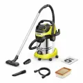 Пылесос для дома Karcher WD 6 P S V-30/6/22/T 1.628-360.0 Керхер, 1300 Вт, 2 насадки, функция выдувания, розетка и адаптер для инструмента, мусоросборник 30 л, регулятор мощности, желтый/серебристый